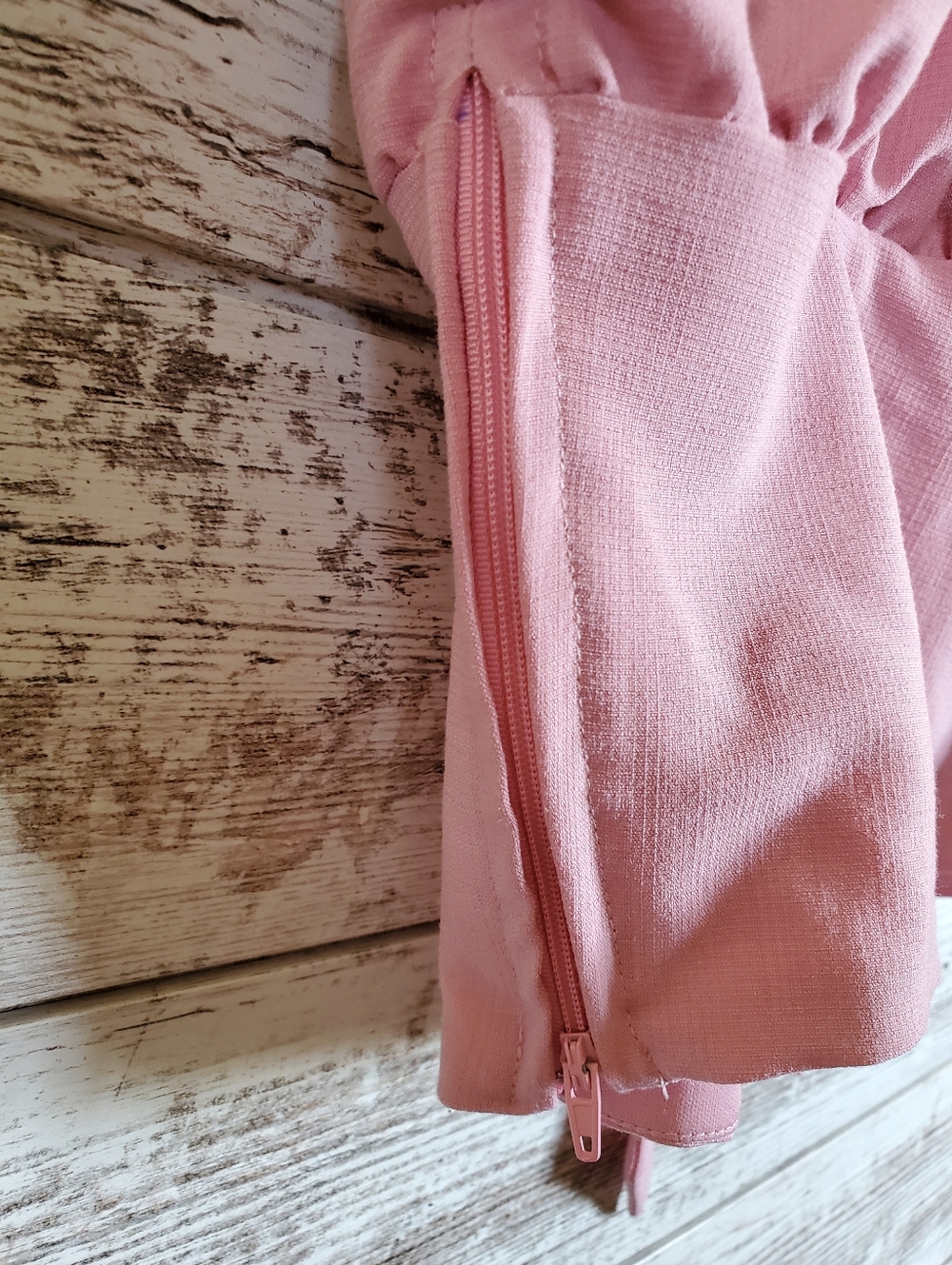 Lottie Moss x PacSun Pink Ruffle Peasant Crop Top Vacation Ready - Picture 5 of 11
